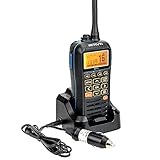 Retevis RM40 Marineradio GPS, IP67 Wasserdichtes Professionelles Handheld DSC Radio, Tragbares Zwei-Wege-Funkgerät Schwimmend, Marine Transceiver für Rettung, Küstenwache (Schwarz, 1 Stück)