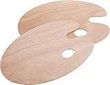 Holz Malen Palette Mischpalette, 2PCS Malpalette Universalpalette für DIY Kunst Malerei