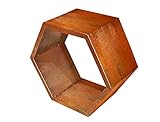 FIREND HEXAGON MODUL Kaminholzregal Brennholzregal Metall Feuerholzregal CortenStahl