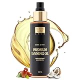 Active Luxe Premium Tanning Oil - Bräunungsöl mit Karottenöl, Kokosöl, Walnussöl, Jojobaöl - Bräunungsbeschleuniger für intensive Sommerbräune - 100ml