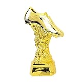 LNGODEHO Goldener High Heel Torwart-Trophäe, Bogenschützen-Stiefel-Auszeichnung, Kunstharz, Schuhgewinner-Pokal, Kunsthandwerk, Souvenir, bestes vergoldetes Fußball-Preis, Modell-Cup-Fans Geschenk