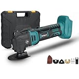 Elektrische schnurlose oszillierende Multi-Tool Bare Metal Maschine ohne Batterie mit Kunststoffbox und Zubehör