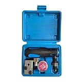 Ksikdeg Auto Bremsleitung Bördelgerät Doppelwerkzeug 3/16 Zoll 4,75 mm manuelles Rohrwerkzeug-Set mit Aufbewahrungsbox Rohr-Expander