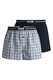 BOSS Herren NOS Boxer, 2er Pack, Sortiert, Dark Blue, M