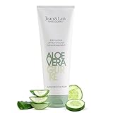 Jean & Len Body Lotion Aloe Vera & Gurke, für normale Haut, cremig-leichte Textur, versorgt die Haut 24 Stunden ausreichend mit Feuchtigkeit, Körperlotion, ohne Parabene & Silikone, vegan, 250 ml