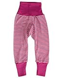 Cosilana, Baby Nabelbundhose/Hose, 70% Wolle, 30% Seide (Pink/Natur, 62-68)