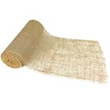 Jute Tischläufer 30cmx10m, Beige Juteband Tischband, Natur Juteläufer Jutestoff für Tisch- und Hochzeitsdeko, Bauernhaus Party, Kommunion, Rustikale Tisch Dekoration