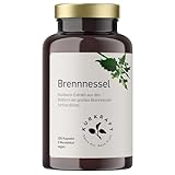 Kurkraft Brennnessel (180 vegane Kapseln) - 10:1 echter Brennnessel-Extrakt - 900mg hochdosiert je Tagesdosis - ohne Zusatzstoffe - hochdosiert - sorgfältig herstellt in Deutschland