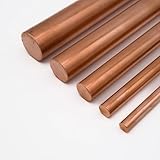 Kupfer Stange Cu99,9 Rundstangen aus Kupfer Vollmaterial Rundprofil Stab Anoden 2-30mm Durchmesser, 50-2000mm Länge
