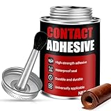 HONTAOK Kontaktkleber, Contact Cement, Neoprenkleber, Schlauchboot Kleber, PVC Kleber Schlauchboot, Lederkleber, Starke Haftung, Wasserdichte Versiegelung, Leder, Gummi, Textilien, Metalle, PVC, 170g