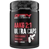 AAKG Ultra Caps - 365 Kapseln mit je 1150 mg reinem L-Arginin-Alphaketoglutarat - Reine Aminosäure aus pflanzlicher Fermentation - Extra hochdosiert