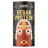 EInführungspreis Vegan Protein Monte Nativo - Cremige Schokolade - Einführungspreis - Soja-, Hanf-, Kürbis-, Sonnenblumen-, Reis-, Erbsenprotein - 675g - 74% Eiweiß mit Stevia