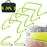 ACXIN 6-TLG Training Hürden Speed/Agility Fußball Hürden Höhenverstellbar Fussball Trainingszubehör, 30 cm Hürdenset für Koordinationstraining Beweglichkeits Schnelligkeits Trainingshilfe