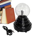 Plasmaball - USB Wiederaufladbare Plasmakugel mit Geräuschaktivierung und statischer Steuerung, Leuchtdekoration für Büro | Neues elektrisches Schreibtischspielzeug für Kinder und ad
