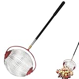 Obstsammler: Der Obstsammler zum Aufnehmen von Früchten von ca. 4 bis 9 cm ohne Bücken, bequemes Entleeren, mit einziehbarem Griff, Teleskoplänge: 46-150 cm