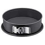 Original Kaiser La Forme Plus Springform 26 cm rund, Kuchenform mit Flachboden, runde Backform, Emailleboden, antihaftbeschichtet, schnittfest, auslaufsicher, schwarz