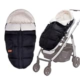 KZ Dotnz Universal-Fußsack für Kinderwagen, Vorderteil, abnehmbar, multifunktional, mit Fleece gefüttert, für die meisten Kinderwagen, Jogger, Kinderwagen