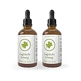 2x 100 ml Lugolsche Lösung 5% zum Sonderpreis - Pharmaqualität (Ph. Eur.) - in Braunglas mit hochwertiger Pipette - nach Originalrezeptur - MADE IN GERMANY