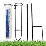 Regenmesser, Regenmessgeräte für Hof,Dekorative Regenmessung Messung - Niederschlagsmonitor, große klare Zahlen Messwerkzeug für Gartenzaun Rasenfarm