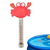 Dayysiuy Pool Temperatursensor - Tiercartoon Badethermometer Mit Schnur - Wassertemperatur Zubehör Für Schwimmbad Spa Dusche Hot Spring Fischbecken