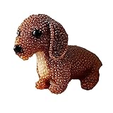 Perlenstickerei Bastelset,3D Tier Perlenstickerei Set Hund - Nähkunst mit Fäden Bastelzubehör für Tierliebhaber Erwachsene und Jugendliche zur Herstellung von Schmuck