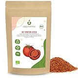 BIO Tomatenflocken (250g), Zerkleinerte Tomaten Flocken 1-3mm aus biologischem Anbau, Vegan, Gewürz aus Getrocknete Tomaten zur Zubereitung von Tomatenmark, Pastasauce, Pizzasauce