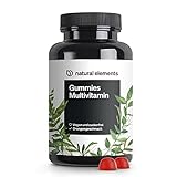 Gummies Multivitamin – 120 fruchtige Gummibärchen – natürliches Aroma – mit 12 Vitaminen und Mineralstoffen (Vitamin C, D3, Biotin, Folsäure, Zink & mehr) – in Deutschland produziert & laborgeprüft