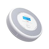 X-Sense Rauch und CO Melder, Kombinierter Rauch- und Kohlenmonoxidmelder mit Sprachausgabe-Alarm, austauschbarer Batterie, Keine Unterstützung für APP und SBS50 Basisstationen, XP0A-SR, 1er-Pack