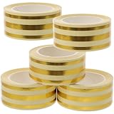 NIYANGLE 5 Rollen Selbstklebende Fliesenfugenaufkleber aus Flexiblem Pvc mit Wasserfester Rückseite für Bodenfliesen zur Dekorativen Fugenabdeckung im Wohnzimmer