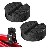 HENGBIRD 2 Stück Wagenheber Gummiauflage - Universelle Hebebühne Gummiblock Schützt Auto Vor Kratzen - Gummiklotz für Wagenheber und Hebebühnen
