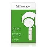 arcaya Aloe Vera Ampullen | Beruhigendes Feuchtigkeitskonzentrat | Intensiver Moisturizer bei Trockenheit & Spannungsgefühl | Regenerierende Pflege für Empfindliche & Strapazierte Haut