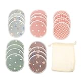 WRITWAA 1 Satz Make-up-entferner-pad Reinigung Rosa Hautpflege Wiederverwendbare Pads Schild Gesicht Waschbare Abschminkpads Pads Zur Kosmetischen Entfernung Bambusfaser