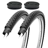 2er Set Fahrradreifen 28x1,50 Zoll 40-622 700x38c mit Autoventil Schläuchen AV