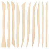 ZEYIYER Modellierwerkzeug 10 Stück, Holz Ton Töpferwerkzeug, Ton-Werkzeug, Clay Tools, Ton-Werkzeug, Sculpting Tools, Doppelseitiges Ton Modellierset für Keramik, Detaillierung, Modellierung
