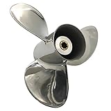 BARDOVEN Propeller aus Edelstahl, 8-20 PS, 9-1/4 x 11, 8 Zähne, SS-Requisite, passend für Honda-Außenbordmotor