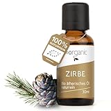NeoOrganic® Zirbenöl Bio (Pinus Cembra Alpes) - 30ml - naturreines Zirbelkiefer Öl aus Wildsammlung auf 2000m Höhenlage in Südtirol - 100% naturreines ätherisches Öl