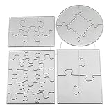 ZDNT Stanzschablonen Prägeschablonen Puzzle Stanzmaschine Stanzschablone,Puzzle Prägeschablone,Schneiden Schablonen Papier,Metall Stanzschablone Für Scrapbooking,DIY Handwerk Karten machen