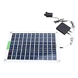 Solar-Brunnen-Wasserpumpen-Set, 800 L/h, 16,4 Fuß Hub, 100 W, Solarbetriebene Springbrunnenpumpe, DIY-Solar-Wasserpumpen-Set für Wasserspiele Im Freien, Vogelbad, Teiche, Garten