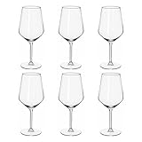 alpina Weingläser Rotwein - Weingläser Set 6 Teilig - Weinglas 53cl - Spülmaschinenfeste Rotweingläser - Wein Geschenk für Rotwein - Glas