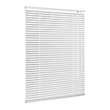 Ventanara® Jalousie Aluminium Weiß inklusive Montagematerial mit und ohne Bohren 80 x 130 cm