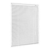 Ventanara® Jalousie Aluminium Weiß inklusive Montagematerial mit und ohne Bohren 80 x 130 cm