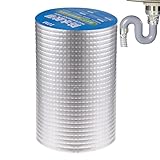 Butyltape Klebeband Schweres Wasserdicht - Starkes wasserdichtes Harzband | Alufolie Selbstklebendes temperaturbeständiges Dichtungsband für Wohnmobil Reparatur Dachpappen