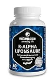 R-Alpha-Liponsäure hochdosiert, 200 mg je Kapsel, vegan, 2 Monatskur, natürliche Form der Thioctsäure, Qualitätsprodukt, Bioaktive Nahrungsergänzung ohne unnötige Zusätze, Made in Germany