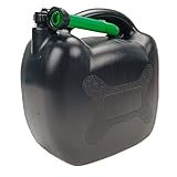 cartrend Benzinkanister, 20 l, robuster Kunststoff, schwarz,...