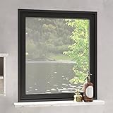 Somanki Magnet-Insektenschutz für Fenster, Fliegengitter Fenster, Fliegenschutz Fenster, Pollenschutzgitter Fenster, Insektengitter Fenster, Insektennetz, Fensternetz, Anthrazit 120x140 cm