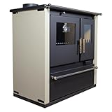 ЕЕК А+ Verso CS Plus Küchenofen Kaminofen Holzherd Links 7.7 kW - Ivory