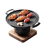 Tragbarer Koreanischer Barbecue-Grill, BBQ-Grill, Outdoor-Grill, Campinggrill, Yakitori-Grill, Kbbq-Grill, Rauchfrei, Antihaftbeschichtet, Schnelles Kochen, Kleine Größe Für Den Heim- Und Außenbereich