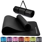 KG Physio Yogamatte Rutschfest und Gepolstert - Yoga Matte mit Tragegurt, Fitnessmatte, Turnmatte, Sportmatte Dicke 8mm, Gymnastikmatte, Gym Matte, Pilates Matte, Fitness Matte Sport, 183x60cm