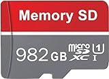 Micro SD Card 982GB Memory Card Micro SD High Speed SD Card 982GB Waterproof Memory Card for Android Phones, Cameras, Car Recorders, Drones, Tablets and More