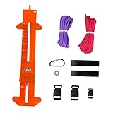 HOMSFOU DIY Armband Maker Verstellbarer Knüpf und Flecht Werkzeug für Kreative Armbänder für Enthusiasten Orange Schnelle und Einfache Anwendung für Verschiedene Designs